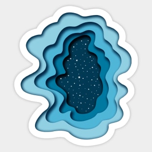 Peer Into The Celestial World Sticker